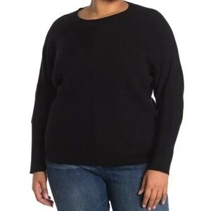 Nordstrom DEVOTION BY CYRUS Novelty Casual Sweater Top In Black Size XL
